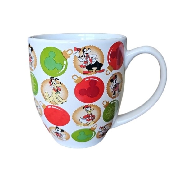 Disney Other - Disney Classics Christmas Ornament Ceramic Mug Daisy Donald Mickey Minnie 12 oz